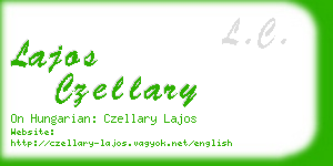 lajos czellary business card